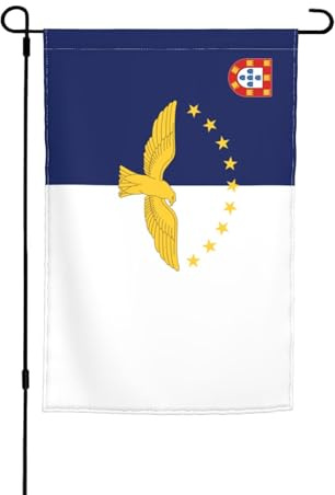 Flagge der Azoren für draußen, 30,5 x 45,7 cm, Gartenflagge, doppelseitig,