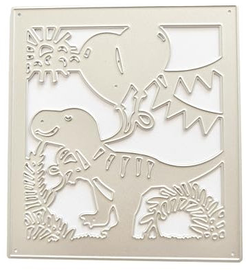 Metall-Stanzformen, Dinosaurier-Ballon-Prägeschablone, Stanzschablone für Kartenherstellung, Scrapbooking, Papierbastelvorlage
