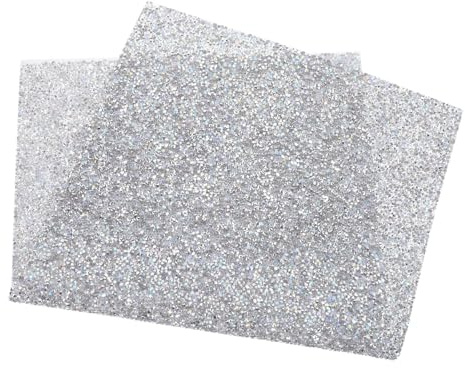 Beaupretty Maniküre Schreibtischunterlage Silber aus Kunststoff mit Rutschfester Handauflage und Glitzerstein Dekor Bequemes Nageltischkissen für Nageldesign und Professionelle Maniküre