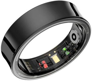 ZENWATCH - Zenring Smart Ring Herren Damen - Fitness Tracker Ring mit Herzfrequenz, Schlaf, SpO2, HRV, Stress, 5ATM wasserdicht, Android iOS