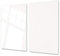 ORIGINALE asse da cucina in VETRO temperato – Tagliere in vetro resistente a graffi e impatti – Lavabile in lavastoviglie – Resistente al calore e ai batteri D17 Serie Bianco e nero: White 2x 30x52