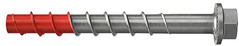 Fischer Ultracut Fbs Ii - Us Sechskant Aus Edelstahl, Leistungsstarke Betonschraube Mit Gehärteter Spitze, Für Außen- und Nassbereiche, Zur Sicheren Befestigung In Beton, 50 Stk. - 10 X 80 cm