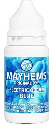 Mayhems - Water Cooling PC Coolant Dye - Original Series - Intense Colour, 15 ml - Electric Ocean Blue