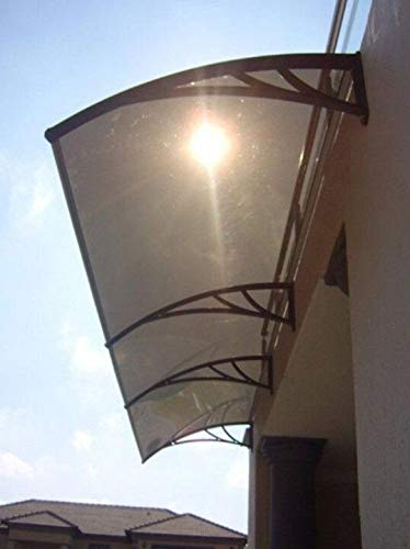 Vordach für haustür Tiefe 100cm, Breite 300cm.Kunststoff-Markise mit PC Board, viele färben vorhanden Polycarbonated Überschirmungsgrad