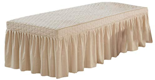 HTYG Liegen Auflage Tischrock Schonbezug-Beauty-Bett-Abdeckung-massageliegenbezug Reine Farbe-für die Behandlungsliege-Therapieoder Kosmetikliege (C)