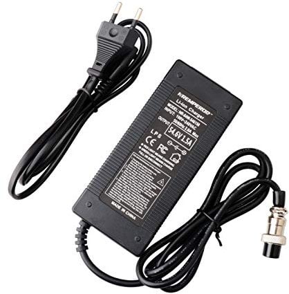 54,6V Chargeur 48V Batterie Charger Trottinette pour vélo Fahrrad Chargeurs Piles électrique Sortie 1,5A de VCA Li-ION Lithium