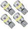 XELORD W5W T10 LED Ampoules 6000K Lumière Blanche,12V Plafonnier Voiture Interieur Veilleuse Convient Pour Les Plaque D'immatriculation,Les Feux Latéraux,Les Feux de Position (Pack de 4)