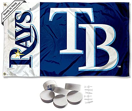 Tampa Bay Rays Banner und Tapisserie-Pads.