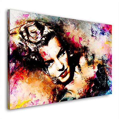 Kunstgestalten24 Leinwandbild Marilyn Monroe Abstrakt Wandbild Kunstdruck Raumdeko