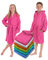 LEBENGOOD - Peignoir de bain enfant, et Robe de Chambre: Fille et Garçon - 100% coton OEKO-TEX®. - 2 poches, ceinture, Capuche, en peluche très doux (10-12, Fucsia)
