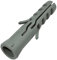 AERZETIX - C57743 - Set di 50 tasselli con collare universali Ø12x60mm - in plastica - per fissaggio su calcestruzzo mattone blocco di cemento
