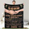 Geschenkvolle Kuscheldecke an Meinen Sohn: EIN liebevoller Bote von Papa - Perfekt für Sofa, Reisen, Geburtstag, Weihnachten 150 * 200cm