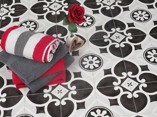 PVC Bodenbelag Vinylboden in nostalgischem Retro Design, Zuschnitt (2m breit, 1m lang)