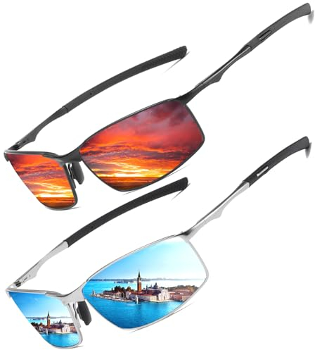 Polarisierte Pilotenbrille Sonnenbrille Herren Damen Freien Leichtgewicht Metallrahmen Angeln Golf Fahren Stilvoll Retro Flieger brille Cat 3 CE