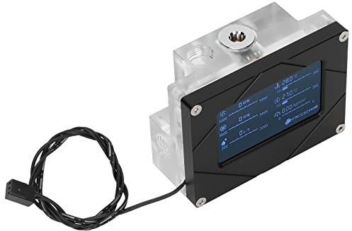 Computermonitor, Multifunktionales CPU-Anzeige-Wassertemperatur-Thermometer, Intelligente Digitale Bildschirmanzeige CPU-Anzeige Zur Überwachung der Wasserdurchflusstemperatur