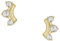 Fossil Damenohrstecker All Stacked Up Edelstahl goldfarben, JF04596710