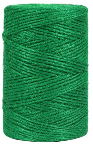 Vivifying 492 Feet Green Garden Twine, 2mm Jute Twine String for Climbing Plants, Gardening, Tomatoes, Vines, Floristry, Bundling and Crafts