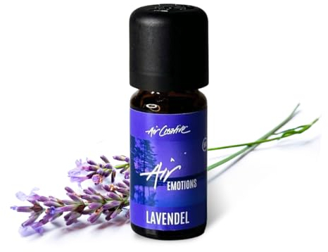 Air Creative® BIO Lavendelöl 10ml, Ätherisches Öl (Lebensmittelqualität, 100% Naturrein) - Lavendel als Einschlafhilfe & Raumduft - Duftöl für Entspannung, Schlaf & Haut