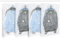 ZWMYF Bolsas colgantes de almacenamiento al vacío, 4 bolsas de vacío que ahorran espacio para ropa, trajes, vestidos, abrigos o chaquetas, organizador de armario transparente y reutilizable