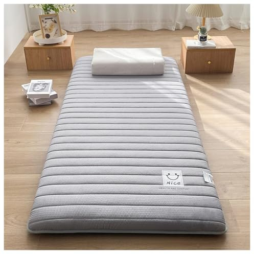 Neue Japanische Futonmatratze, Faltbar Aufrollbare Matratze Thai Massage Bett Matratzen Tatami Bodenmatte Schlafmatratze Für Boden (Color : D, Size : 120X200cm)