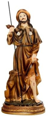 Figur des Heiligen Roque 30 cm. Harzbasis. Unisex. Länge (cm): 30.
