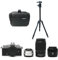 KamKorda Camera Bag + Tripod + Z fc Mirrorless Digital Camera + Z 16-50mm + Z 50-250mm + Z 40mm f2 Lenses, 20.9MP DX-Format CMOS Sensor, UHD 4K and Full HD Video Recording + 2 Year Warranty