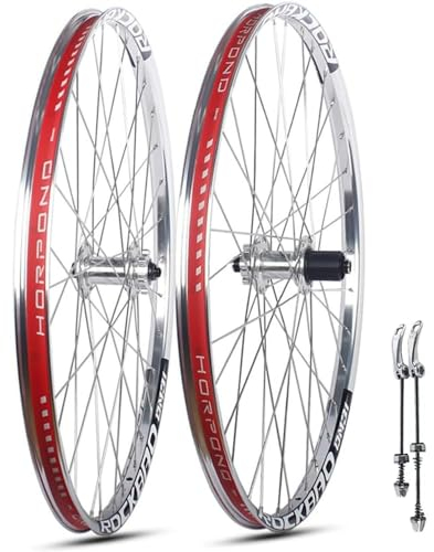 26/27,5/29 Zoll MTB-Laufradsatz,Alu-Legierung,Doppelwandige Felgen,Boost-Steckachsen-Laufradsätze Mit Abgedichtetem Lager Scheibenbremsen-Laufradsatz Passend Für 7–11-Gang-Kassetten,Silber,29inch