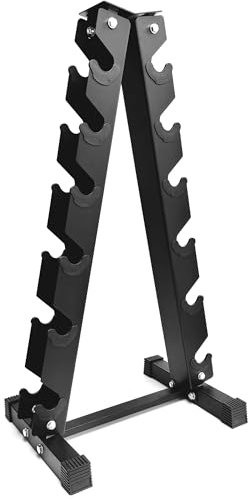You vs You 6 Tier Dumbbell Weights Storage Rack, Weight Stand Storage Tower for Home Gym, Weight Racks Dumb Bell Holder, Weight Storage, Weight Tower, Vertical Slots, Two Sizes, Training Workouts