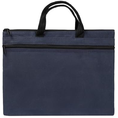 TCNGKIJIUK A4 Porte-Document Portable Sacoche pour Dossier en Oxford Sac d'Affaires Multifonctionnel Grande Capacité à Fermeture Éclair Sac de Rangement Sac à Main pour Bureau Business Scolaire