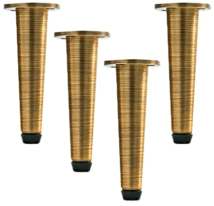 Möbelbeine, reines Kupfer, verstellbare Möbelbeine, Tischfuß, Schrank, Schlafsofa, Couchtische, Metall-Tischbein, Vintage-Kupfer, 4 Stück (161 mm)