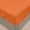 Treer Spannbettlaken Spannbetttuch Bett, Polyester Weiche Bettlaken Ultra-Tiefe Matratzenschoner für Bettw Sche bis 30cm Matratzenschoner (Orange kariert,180 * 200+30cm)