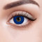 BEAUYWL Farbige Kontaktlinsen ohne Stärke, weiß schwarz rot blau grün gelb Farblinsen für Karneval Fasching Motto Party Anime Halloween Cosplay, Jahreslinsen 2 Stück (blau)