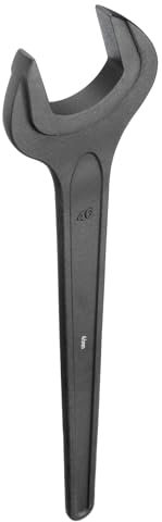 sourcing map Einmaulschlüssel, 46 mm, dicker CR-V-Stahl, offenes Ende, Werkzeug für Autoreparatur und Möbelmontage, Schwarz