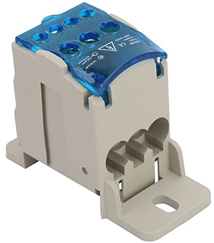 Klemmenblock-Verteilerkasten, Elektrischer Drahtanschluss, Universeller Strom-Anschlusskasten mit Transparenter Abdeckung für Stromverteilerschränke, Verteilerkästen, UKK-80A,