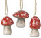 Small Hanging Ceramic Toadstools Set of 3 Halloween Tree Decoration | Christmas, Halloween Tree Decoration