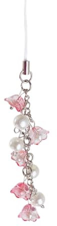 Limtula Bijou de Téléphone Avec Pendentif en Forme de Fleur pour Portable, Carte Clé - Rose, Pink