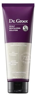 Dr. Groot Hair Thickening Conditioner for Loss, Thinning Hair, Korean Care, Biotin Scalp Treatment, Clinically Tested, Thicker Reduces Oil