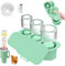 Cartlant Ice Cube Tray for Stanley 20 30 40oz with Lid, Boot, Staw Cover, Silicone 3 Hollow Cylinder Ice Mold Tumbler Freezer Ice Mould for Stanley Cup Accessories Chilling Cocktails Whiskey Drink