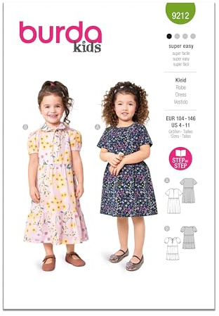 Burda Style Sewing Pattern B9212 Children's Dress