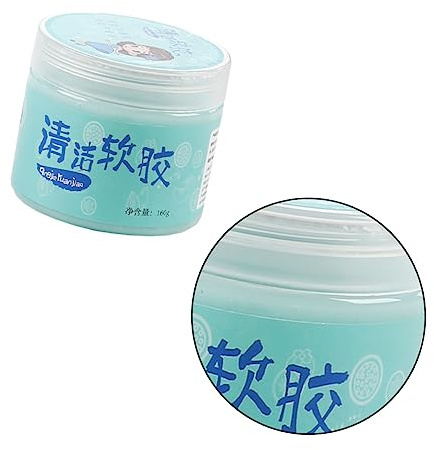 HOMSFOU Gel Nettoyant Argile de Nettoyage Multi-Usage pour Clavier Réutilisable en Gomme Végétale Parfumée pour Ordinateur, la Maison Bureau