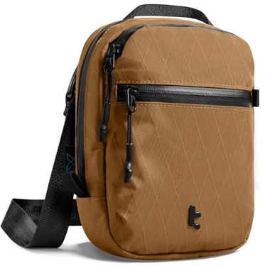 tomtoc X-Pac Sling Bag Für Damen & Herren, Umhängetasche Mit RFID-Schutz | Diebstahlschutz Mit Sicherheits-Reißverschluss, Mehrere Fächer Für 4-6 Pässe, Smartphone Und Pocket 3, Für Reise Und Alltag