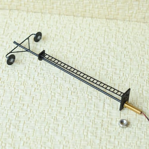 HO Scale LED Yard Light - 4 Pack Model Train Railroad Station Platform Lamp Post for OO Gauge Compatible Layouts, Metal Body with Resistors for 3V/12V/16V DC Use(A)
