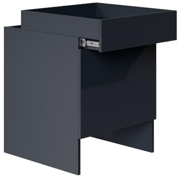Vicco Saugroboterschrank Dustin, Anthrazit, 50 x 67.5 cm | mit 1 Tür, geeignet zur Aufbewahrung von Haushaltsutensilien