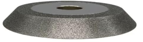 Xnuiasqe Afilador de Muelas Cónicas de Diamante, Galvanoplastia, Diámetro de 100 mm, Orificio Interior de 20, 45 Grados, 200.