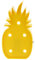 LED Dekoleuchte PINEAPPLE SHAPE yellow