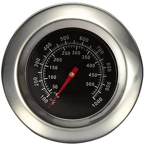 Itian Thermomètre en Acier Inoxydable pour Barbecue, Thermometer de Barbecue BBQ Grill avec Sonde