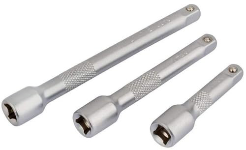 Draper 16424 1/4-Inch Square Drive Extension Bar 3 Piece Set , Blue