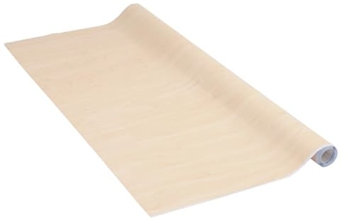 Venilia Pellicola adesiva Perfect Fix, Effetto Legno Acero, 90cm x 2,1m, Spessore 150μ, Pellicola autoadesiva per mobili o cucina, carta da parati, PVC senza ftalati, Prodotto in UE