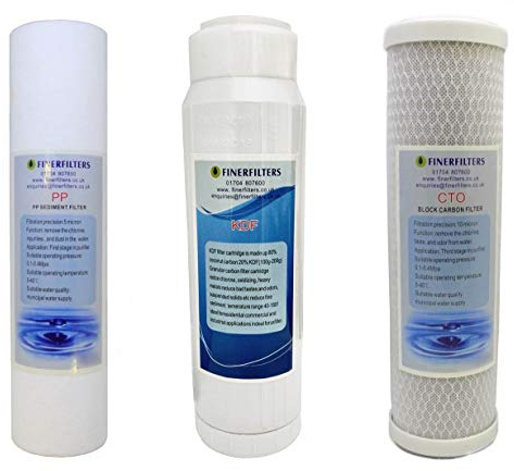 3 Stage 10” HMA Heavy Metal Reduction Water Filter System Replacement Filter Pack