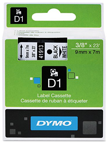 DYMO Schwarzes Druck/Weißes Klebeband, 3/8 x 23 cm
